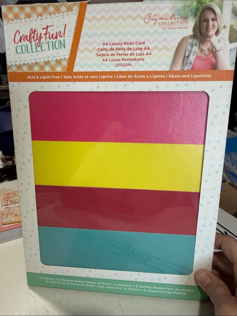 Crafters Companion Crafty Fun Time Luxury Pearl Card